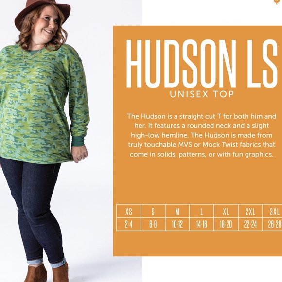 LuLaRoe Long-Sleeved Hudson Unisex Top -Size XL (18-20) -Black/white/grey design - Picture 9 of 9